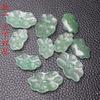 Jade Dongling verde seco un agujero doble agujero hoja de loto ramillete horquilla antigua accesorios para caminar