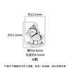 Pingente Cavalo de Balanço Estilo Retrô Chinês Prata Pura S999 "Fique Rico Imediatamente" Amuleto Cavalo de Madeira DIY Pulseira Acessórios de Prata