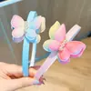 Faixa de Cabelo Infantil Transfronteiriça Verão Princesa Laço Pérola Faixa de Cabelo Acessórios de Cabelo Faixa de Bebê Faixa para Franja Quebrada