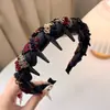 Diadema de Onda Tejida para Mujer 2026 Nuevo Estilo Corona Alta Antideslizante con Dientes Diadema de Uso Diario con un Toque de Lujo de Alta Gama