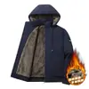 Chaqueta de algodón acolchada y engrosada para hombre de invierno, nuevo estilo 2026, con capucha, cortavientos, adecuada para hombres de mediana edad