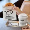 Bolsa Desechable para Bagel Croissant Pan Desayuno Especial Empaque para Hornear Bolsa de Empaque para Llevar Bolsa de Papel a Prueba de Grasa con Logo Impreso