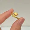 Anillo de Gato Lindo para Mujer, Diseño de Nicho, Lujo Ligero, Mismo Estilo que en Xiaohongshu, Anillo Abierto Ajustable de Gato de Dibujos Animados