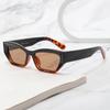 2023 nuevo polígono transfronterizo gafas de sol para PC moda europea y americana ins chica bonita montura pequeña todo combina cóncavo gafas de sol