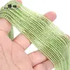 Cuentas redondas pequeñas de 2/3 mm, cristal natural, ágata, turquesa, para pulsera, collar DIY, venta al por mayor, cuentas sueltas, accesorios de joyería