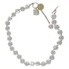 Collar de Perlas Irregulares Planas Redondas Estilo Barroco Retro de una Sola Capa para Mujer Gargantilla de Perlas Transfronteriza Joyería Yiwu