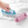 Escova para Limpeza de Banheira, Escova de Chão, Escova Espessa para Lavanderia, Escova para Azulejos de Banheiro, Escova Plástica Plana com Cerdas Macias e Cabo, Escova para Sapatos