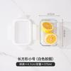 Lonchera rectangular de vidrio resistente al calor, apta para microondas, lonchera calentable, refrigerador, caja de vidrio para conservar alimentos frescos