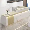 Caja registradora minimalista moderno salón de belleza tienda mostrador de bar tienda de ropa mesa de bar tienda pequeña empresa recepción escritorio de recepción