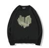 Moletom Retro Americano Feminino Primavera Solto Hiphop Gola Redonda Manga Longa Outono Inicial Tops Finos Jaqueta Tendência Ins