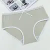 Roupa íntima de Algodão Puro para Estudantes, Roupa íntima Antibacteriana de Algodão de Cintura Média para Meninas, Cuecas de Algodão para Bebês