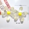 Accesorios de Joyería de Resina con Pequeñas Flores Frescas, Flores Lindas de Color Gelatina que Cambian de Color, Colgantes, Pinzas para el Cabello, Fundas para Teléfonos Móviles, Hecho a Mano para DIY