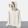 Ropa de protección solar de seda helada upf50 para hombre, abrigo fino de verano transpirable para exteriores, ropa de pesca con protección ultravioleta para mujer