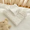 Manta de algodón puro grado A para bebé, manta para cochecito de recién nacido, manta multifuncional para siesta de niños de jardín de infantes, manta pequeña para todas las estaciones