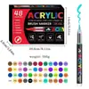 Marcadores de Acrílico Líquido Directo Transfronterizos, 408 Colores, Marcadores de Punta Suave para Pintura DIY y Graffiti Artístico