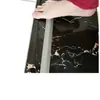 Barrera de agua para umbral de baño de silicona flexible, bloqueo de agua para superficie de fregadero de cocina, tipo autoadhesivo integrado