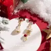 Brincos de Clipe Árvore de Natal Outono e Inverno, Design Doce e Feminino de Nicho, Brincos de Alta Qualidade