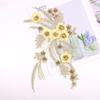 Venda quente tridimensional flor acessórios de vestuário cor oca laço moda artesanal frisado laço malha bordado laço