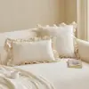 Cojines decorativos color crema estilo francés, fundas de cojín para sofá de sala de estar estilo chino vintage y moderno, cojines para respaldo de imitación de algodón y lino, cojines para cabecera de cama al por mayor