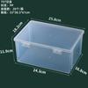 Caja Rectangular de Plástico PP Transparente para Papelería, Accesorios, Piezas, Caja de Embalaje, Caja de Almacenamiento para Tarjetas, Juguetes, con Tapa, Venta al por Mayor