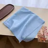 Bufanda Cuadrada Pequeña de Algodón Puro Estilo Coreano Estilo Ins con Lunares Bufanda Chal de Seda Estampada para Mujer Protección Solar Bufanda Decorativa para el Cuello Pañuelo
