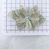 Flor de Cabello Grande de Flor 3D con Pedrería Super Brillante Europea y Americana Accesorios para el Cabello Completamente de Pedrería Pinza de Resorte Accesorios de Pedrería Tocado