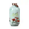 Botella de Vino de Cerámica Jingdezhen 2.5kg Frasco Doméstico Botella Vacía Jarra de Vino Sellada Chinoiserie Botella de Vino Decorativa Jarra de Vino Caja de Regalo