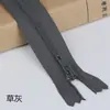 Atacado Zíper de nylon Sanli Nº 3 20cm para roupas, saias, calças, acessórios de zíper de cor com ponta fechada