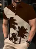 Amazon Transfronterizo Europeo y Americano, Estación Independiente Impresión Digital 3D Moda Masculina Casual Playeras Polo Venta Directa de Fábrica