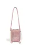 Bolso Cruzado de Mujer Único y Elegante con Nudo de Molino Calado Tejido con Cierre de Cordón, Bolso Cubo, Estilo Vacacional, Versátil Casual