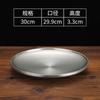 Retro 304 aço inoxidável de camada dupla placa de churrasco coreano antigo talheres criativos prato redondo extra grosso bandeja refeição