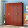 Guarda-roupa, design econômico e moderno, fácil de montar, adequado para uso doméstico, armazenamento de quarto e apartamentos de aluguel; armário de armazenamento simples de madeira maciça