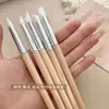 Set de Bolígrafos Herramienta para Arte de Uñas con Palo de Madera, Bolígrafo de Silicona para Pegatinas, Bolígrafo de Presión, Bolígrafo de Tallado, Bolígrafo para Polvo de Espejo Mágico