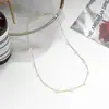 Collar de Perlas de Joyería Transfronteriza Europea y Americana Aliexpress Moda Temperamento Versátil Cadena Clavícula Collar de Mujer Venta al por Mayor