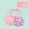Molde para Galletas 3D de Gato Kt Navideño con Diseño Realista de Prensa Tridimensional DIY, Material Seguro, Fácil de Limpiar