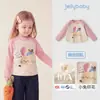 Camiseta de Manga Longa Jerry para Bebês Meninas 2026 Outono Nova Roupa de Bebê Top Estampado para Crianças Roupa de Outono para Crianças