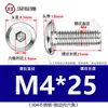 Tornillos hexagonales avellanados de acero inoxidable 304, cabeza plana, borde biselado, tornillos hexagonales para muebles M3M4M5M6M8
