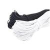 Corda elástica de látex redonda 2,5-17mm preto e branco para vestuário bolsas faixa elástica núcleo de seda de látex corda elástica redonda fiada