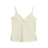 Camisola europea y americana de cuello en V para mujer, prenda exterior de verano 2026, camiseta base de alta elasticidad ajustada, top interior corto a la moda