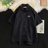 Camisa de Seda de Gelo de alta qualidade, cor sólida, manga removível, camisa de cinco pontos de manga curta de alta qualidade, nova roupa masculina chinesa