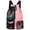 Bolsa de Natação em Rede, Bolsa de Mão em Rede Vazada, Bolsa de Armazenamento, Bolsa de Praia e Banho, Mochila de Viagem Fitness, Grande Capacidade