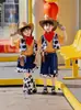 Fantasia Infantil Cosplay Woody Toy Story Roupa do Woody Fantasia para Meninos Fantasia de Desenho Animado para Meninas Fantasia de Performance