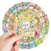 Set de Tarjetas de Felicitación Florales de Acuarela Modelo Nuevo Transfronterizo de 36 Piezas, Tarjetas de Bendición de Amor, Tarjetas de Regalo para Fiestas
