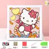 Juguete de Diamante Regalo Educativo Soporte de Exhibición Popular Exquisito Hello Kitty Dibujo de Diamante Hecho a Mano