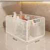 Estante de almacenamiento debajo del mueble del baño, carrito de baño, cesta de almacenamiento para detergente y polvo de lavandería, cesta para ropa sucia debajo del lavabo