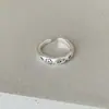 Anillo Abierto de Flor con Goteo de Aceite de Zircón, Lujo Ligero, Moda de Alta Gama, Diseño Simple, Joyería de Nicho al por Mayor