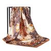 Malásia Nova Cadeia Leopard Print Sade Toe Lenço Quadrado Lenço De Cabelo Casual Das Mulheres