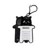 Nova calculadora 8 silicone cartoon bonito portátil pingente computador chaveiro pingente calculadora atacado