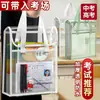 Bolsa transparente para exames, bolsa de mão, bolsa especial para exames de faculdade e ensino médio, bolsa de documentos de alta capacidade para guardar comprovantes de inscrição de alunos
