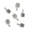Colgante de espiga de trigo recortada de 23x13.5 mm, aleación vintage, accesorio para manualidades, collar, llavero, accesorio para joyería, venta al por mayor